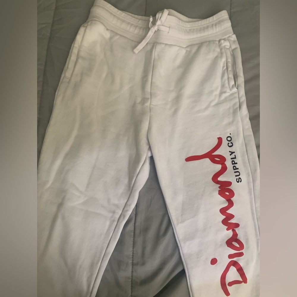 White joggers